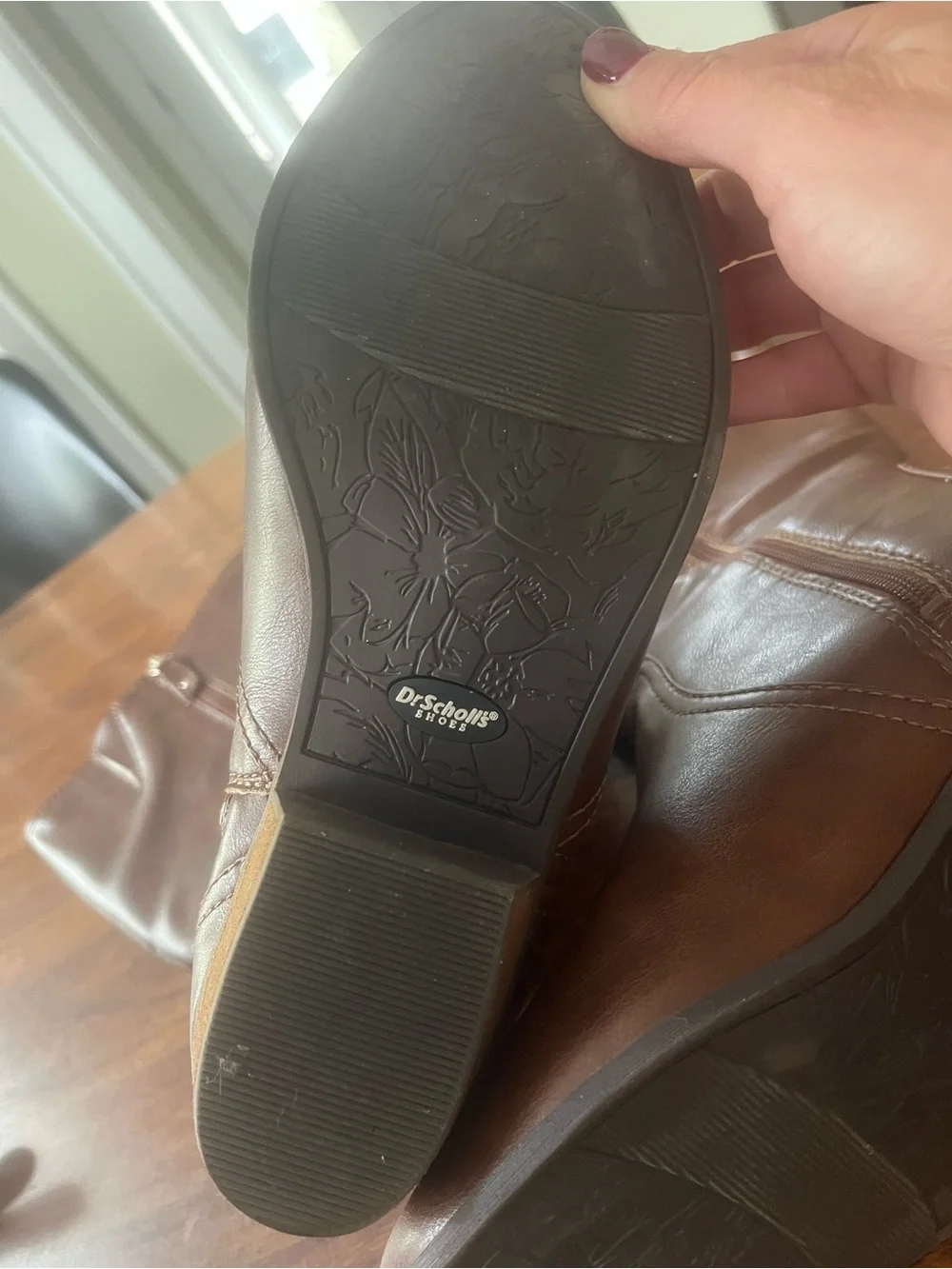 Dr. Scholl’s Brilliance Wide Calf Riding Boots Cognac Size 10